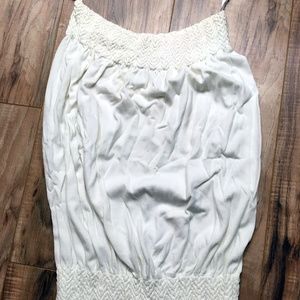 One Size White/Cream Colored Tube Top